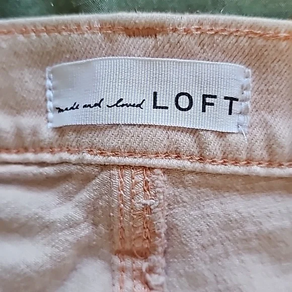 LOFT Pink boyfriend Jeans size 32/14 - Picture 3 of 4